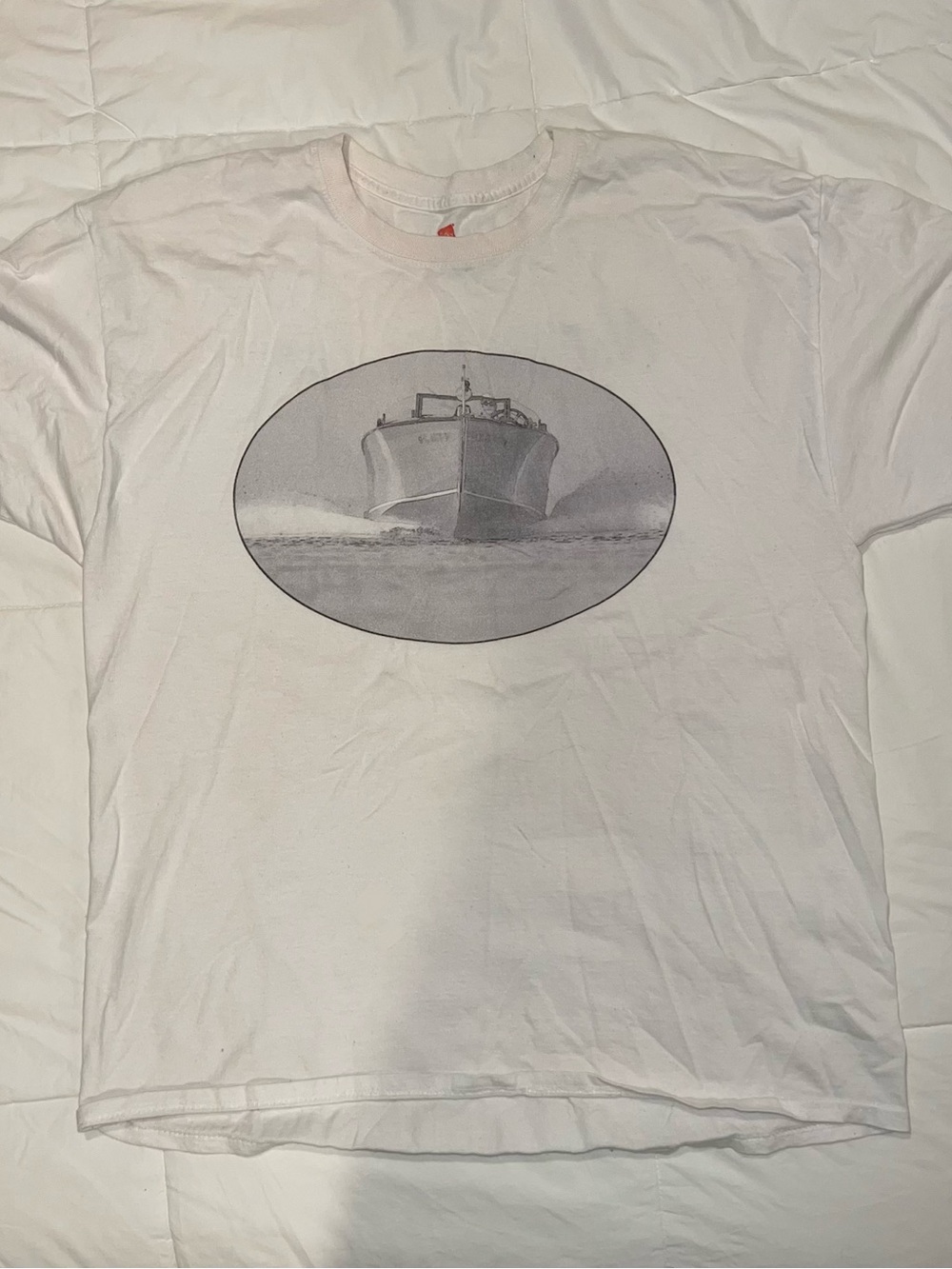 Vintage White Graphic Heavyweight T-Shirt